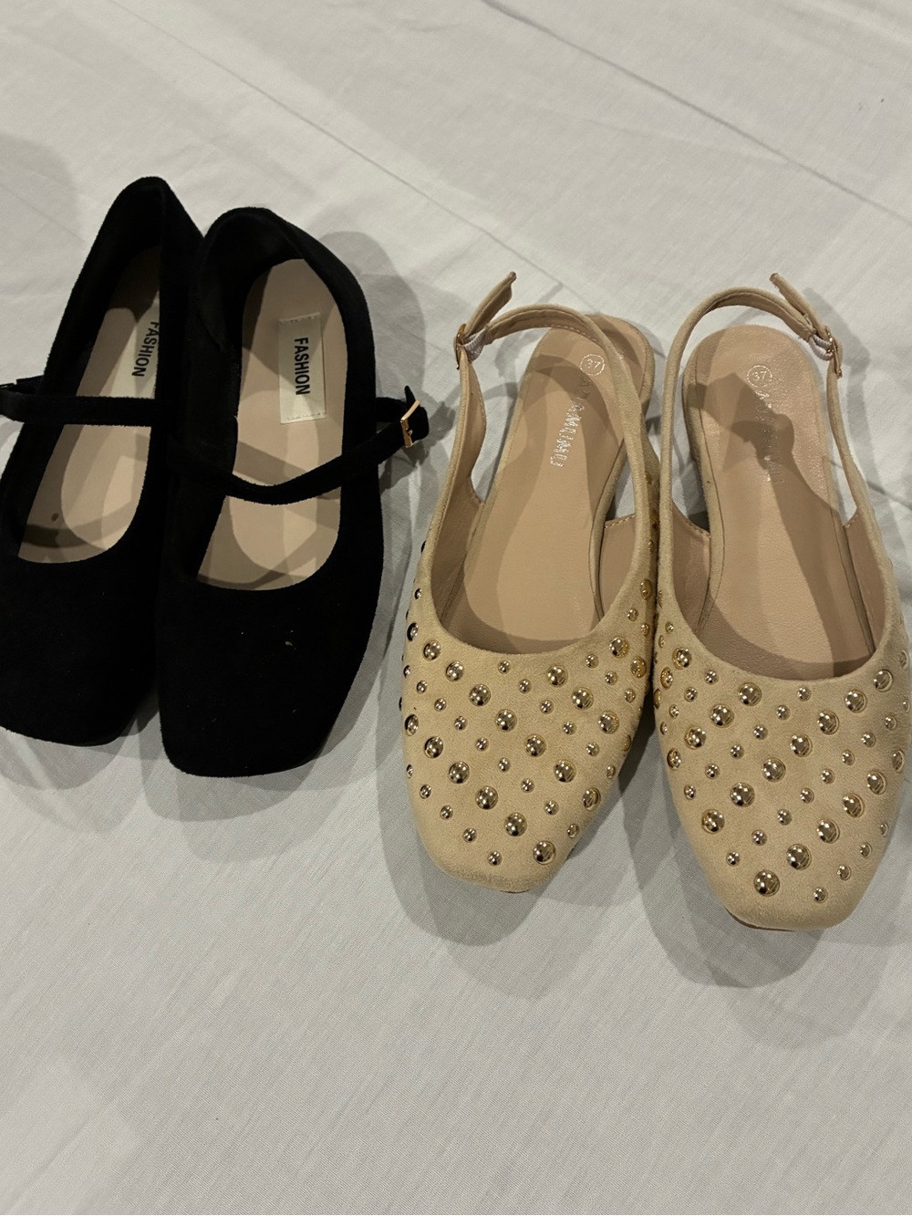 Black Mary Jane Flats with Buckle Strap